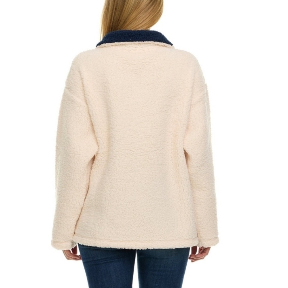 FREEZE Womens Disney Character Winter Sherpa Pullover, Quarter Zip Embroidered - Picture 2 of 5
